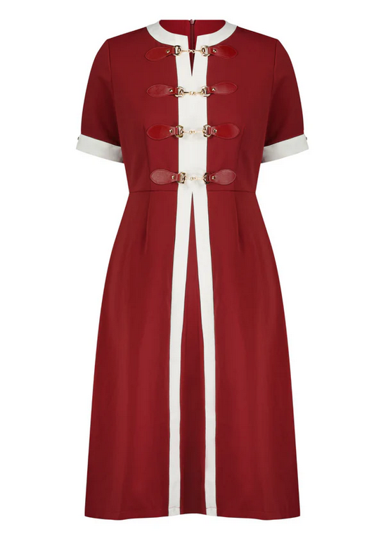 JessaKae Women's Grace Dress Burgundy
