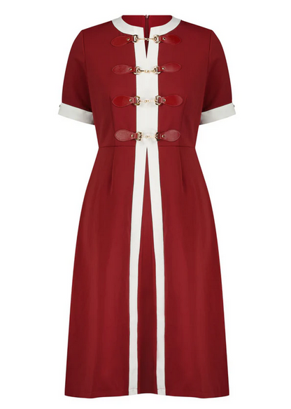 JessaKae Women's Grace Dress Burgundy