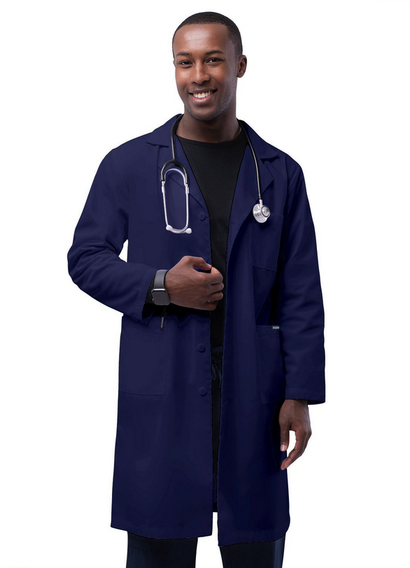 Adar Unisex 39" Lab Coat with Inner Pockets 1