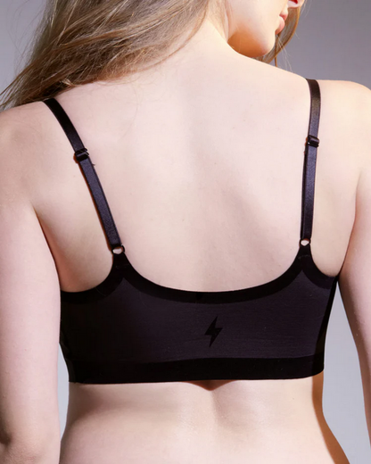 EBY Bra & Panty Set - Seamless Support Bralette & High Waisted set in Black