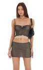 Lucy in the Sky Two Piece Mesh Set in Black
