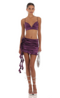 Lucy in the Sky Rose Tassel Two Piece Set in Purple