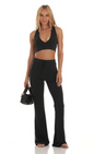 Lucy in the Sky Sequin Two Piece Set in Black