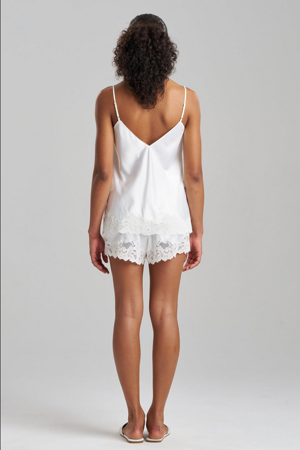 NATORI Peony Glamour Cami Shorts PJ - warm white