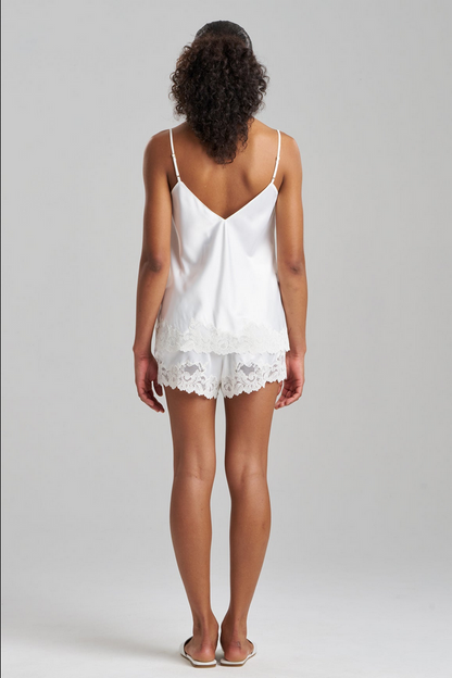 NATORI Peony Glamour Cami Shorts PJ - warm white