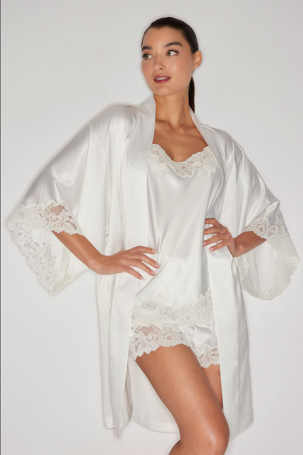 NATORI Peony Glamour Cami Shorts PJ - warm white