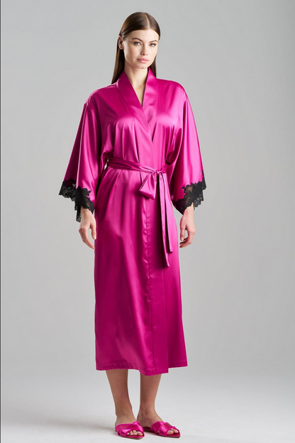 NATORI Peony Glamour Robe - Wild Fuchsia