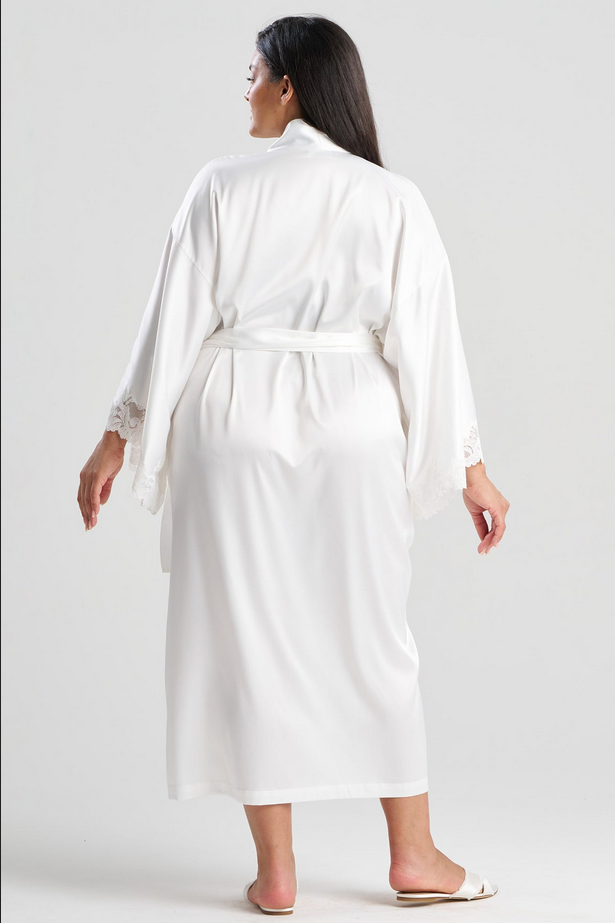 NATORI Peony Glamour Robe - warm white