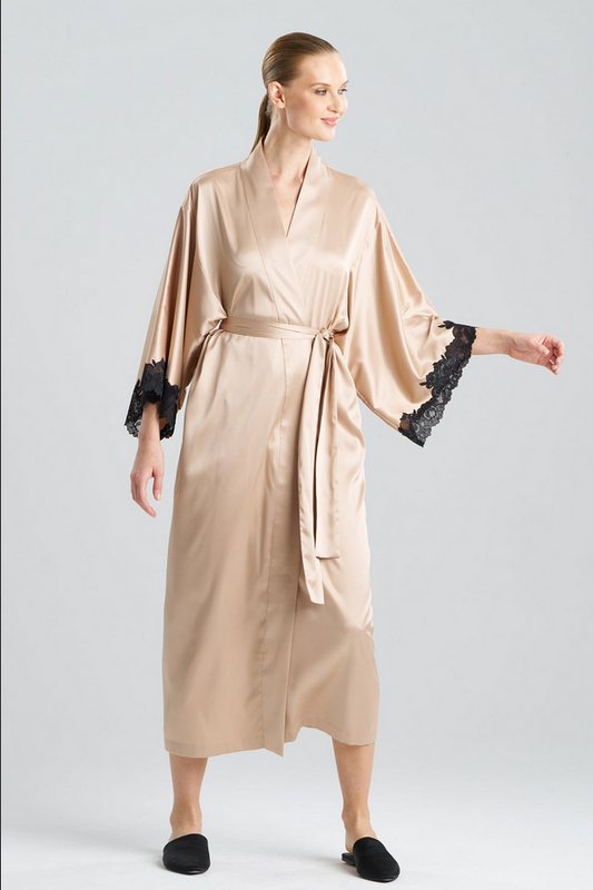 NATORI Peony Glamour Robe - Café