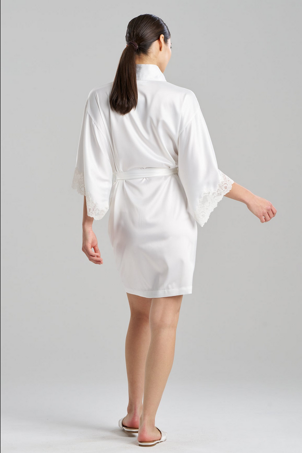 NATORI Peony Glamour Wrap - warm white