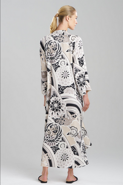 NATORI Medallion Zip Caftan