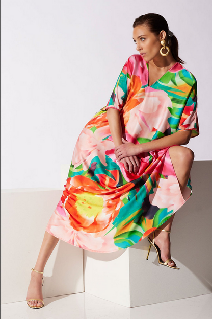 NATORI Garbo V-Neck Caftan