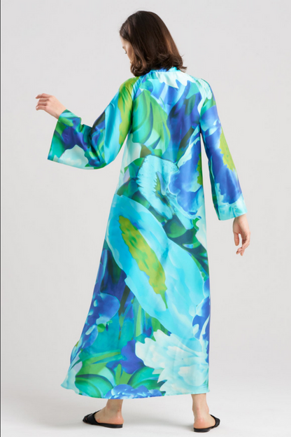 NATORI Garbo Zip Caftan