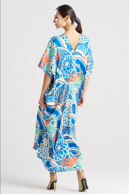 NATORI Medallion V-Neck Caftan