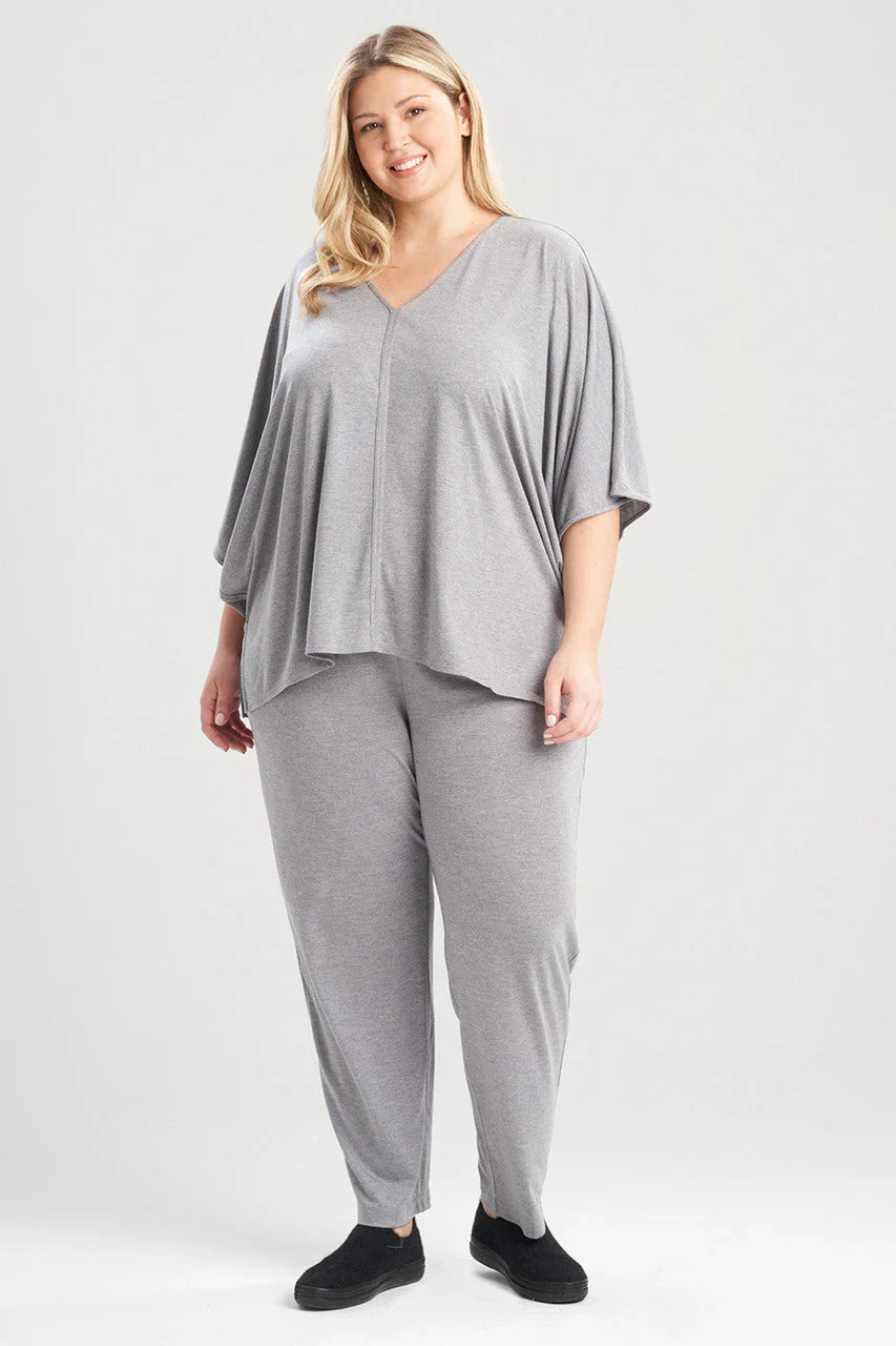Natori Shangri-La Caftan PJ - Heather Grey