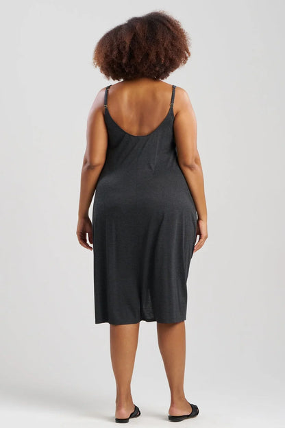Natori Shangri-La TENCEL Slip Dress - Anthracite