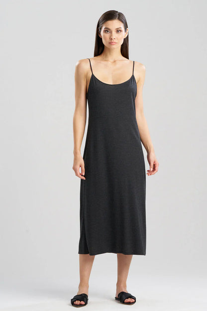 Natori Shangri-La TENCEL Slip Dress - Anthracite
