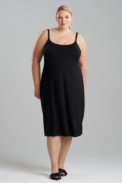 Natori Shangri-La TENCEL Slip Dress - Black