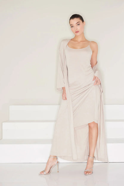 Natori Shangri-La TENCEL Slip Dress - Cashmere