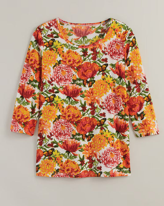BLAIR Haband Women’s 3/4-Sleeve Print Artista Knit Top 3 (Women Plus) - x4
