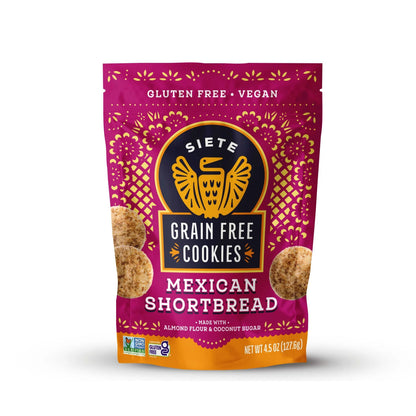 Siete Foods Mexican Shortbread Cookies - 6 bags