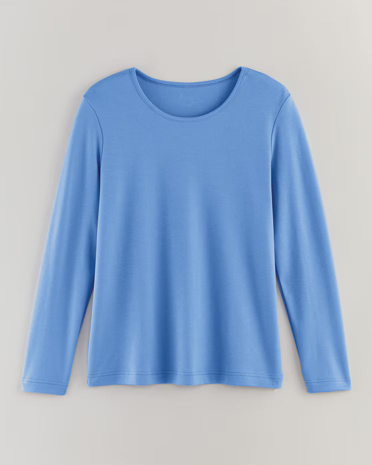 BLAIR Women's Tops Essential Knit Long Sleeve Tee 5 (Petite Short) - x5