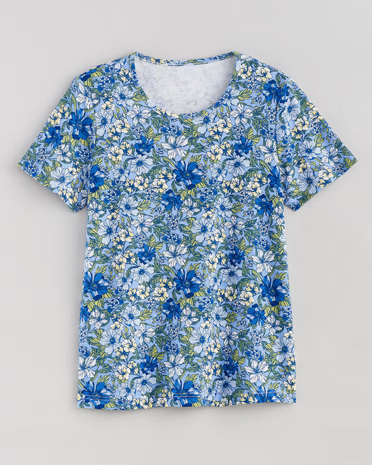 BLAIR Women's Tops Essential Knit Short Sleeve Tee 6 (Petite) - x5