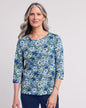 BLAIR Women's Tops Essential Knit Three-Quarter Sleeve Tee 2 (Misses) - x5