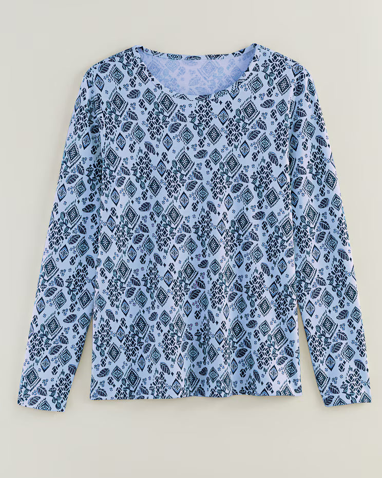 BLAIR Women's Tops Essential Knit Long Sleeve Tee 5 (Petite Short) - x5