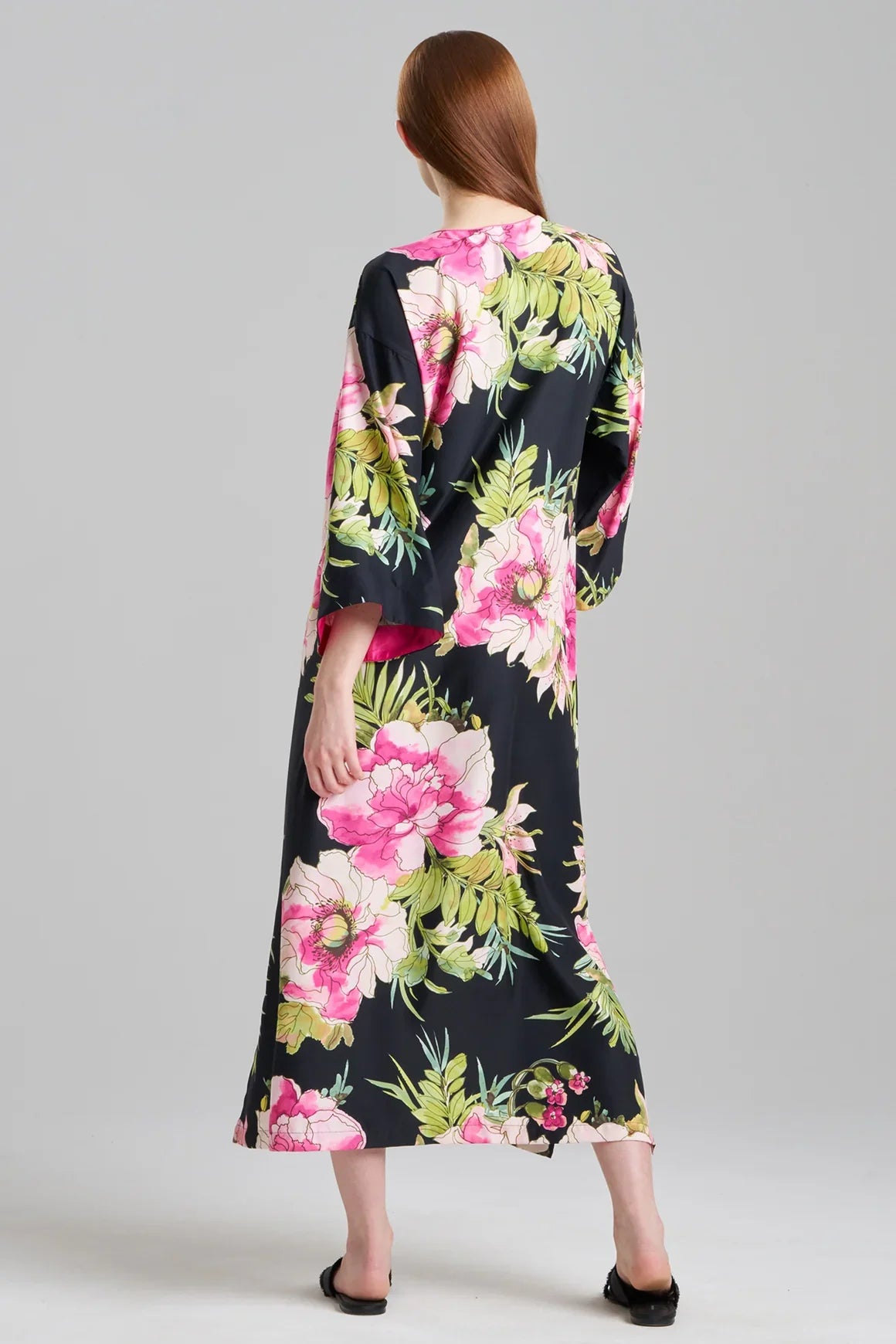 NATORI Sonomi Caftan - Black Multi