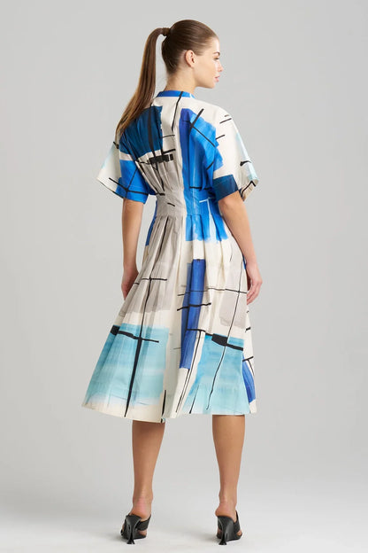 NATORI Sorairo Printed Cotton Poplin Dress