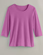 BLAIR Women's Tops Essential Knit Three-Quarter Sleeve Tee 2 (Women Plus) - x5