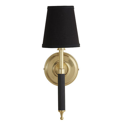 Ballard Designs Maddox 1-Light Ribbed Arm Sconce - Maddox 1-Light Ribbed Arm Sconce With Shade