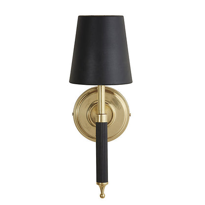 Ballard Designs Maddox 1-Light Ribbed Arm Sconce - Maddox 1-Light Ribbed Arm Sconce With Shade