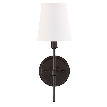 Ballard Designs Preston 1-Light Candle Arm Sconce - Preston 1-Light Candle Arm Sconce With Shade