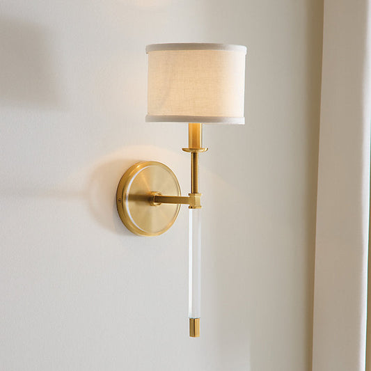 Ballard Designs Phoebe 1-Light Acrylic Sconce - Phoebe 1-Light Acrylic Sconce With Shade