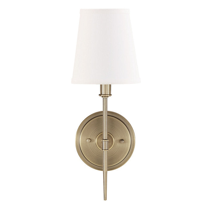 Ballard Designs Preston 1-Light Candle Arm Sconce - Preston 1-Light Candle Arm Sconce With Shade