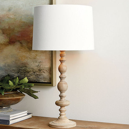 Ballard Designs Peyton Wood Table Lamp - Peyton Wood Table Lamp With Shade