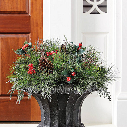 Ballard Designs Mixed Pine & Berry Planter Insert