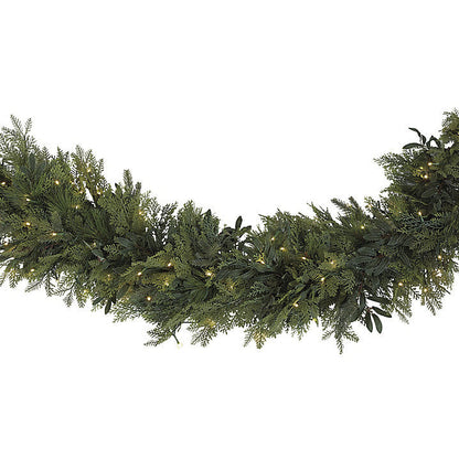 Ballard Designs Prelit Mixed Cedar 6' Garland