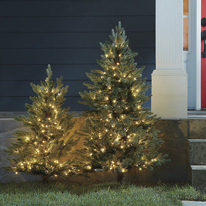 Ballard Designs Staked Twinkling Fraser Fir Tree