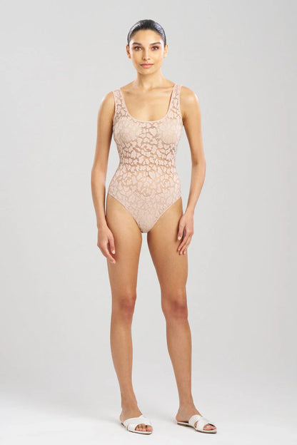 NATORI Temptation Sheer Allover Lace Bodysuit