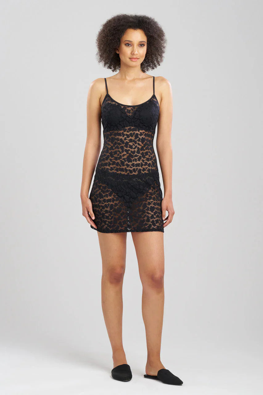 NATORI Temptation Sheer Allover Lace Chemise