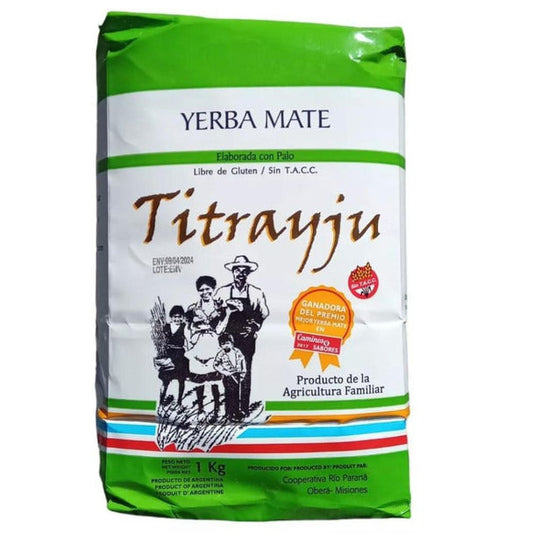 Pampa Direct Titrayju Yerba Mate Community Agriculture - Harvested by Local Families (1 kg / 2.2 lb)