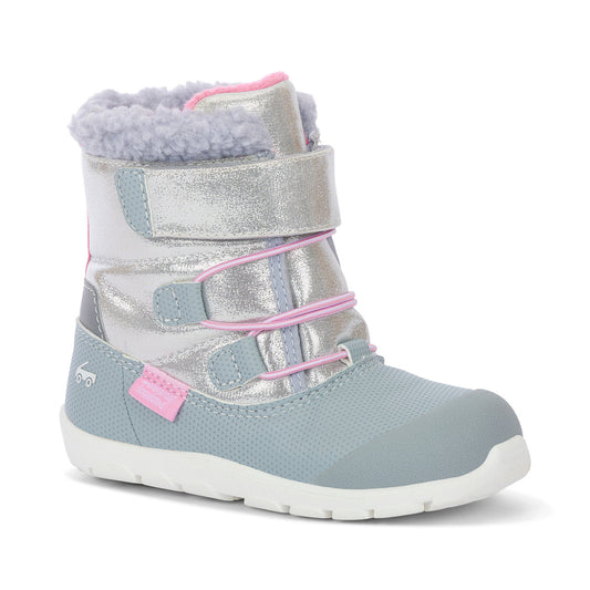See Kai Run Girl's Gilman Waterproof/Insulated Silver Shimmer