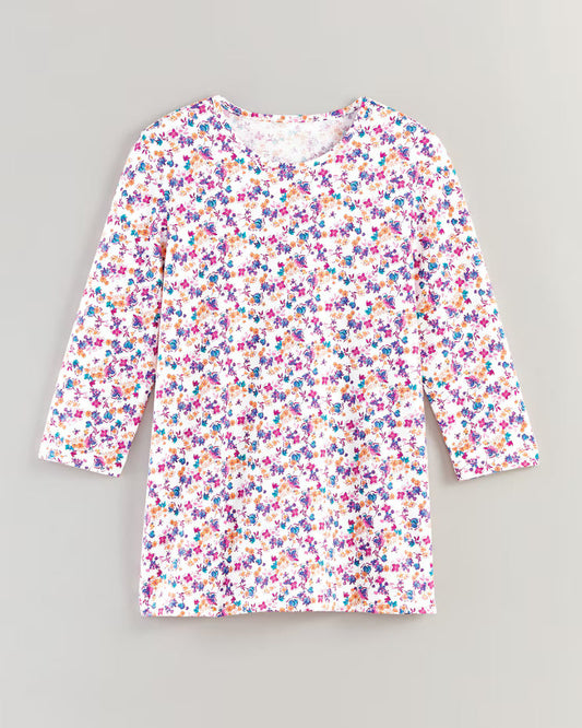 BLAIR Women's Tops Three-Quarter Sleeve Anytime Tee 5 (Petite) - x5