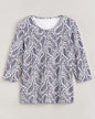 BLAIR Women's Tops Essential Knit Three-Quarter Sleeve Tee 4 (Petite) - x5
