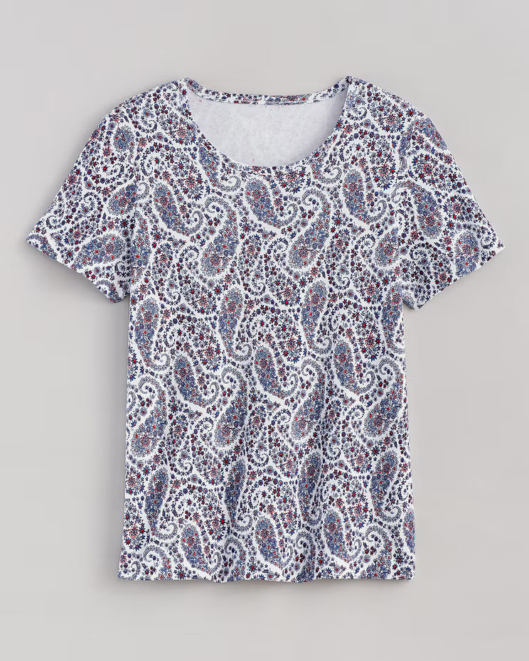 BLAIR Women's Tops Essential Knit Short Sleeve Tee 7 (Petite) - x5