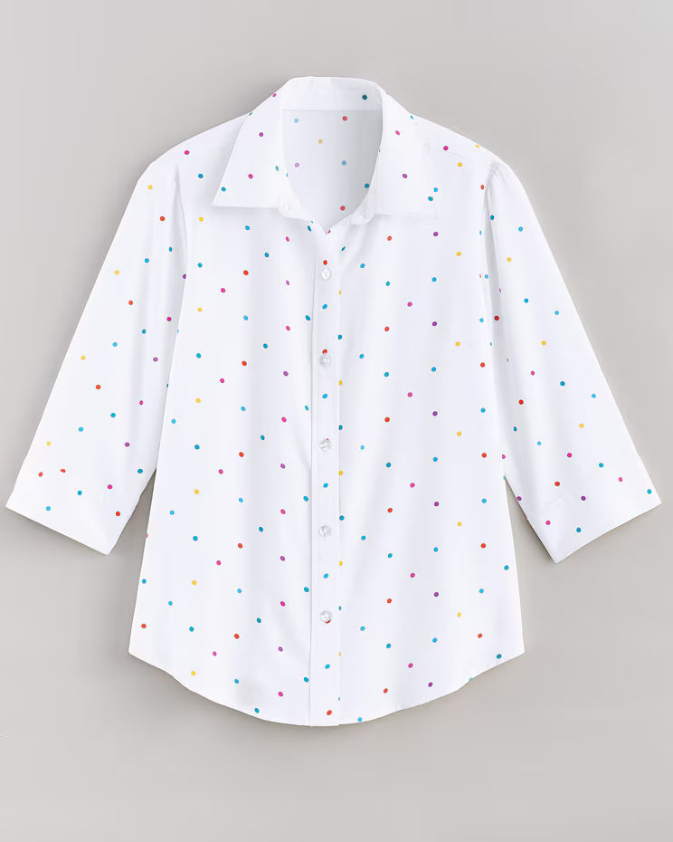 BLAIR Women's Tops Print Fiesta Shirt (Misses) - x3