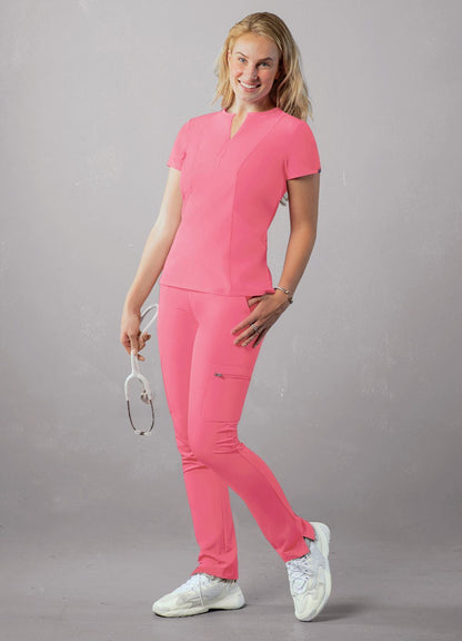 Adar Women's Notched V-neck Top 2